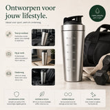 RVS Shakebeker 800ml - My Green Deal