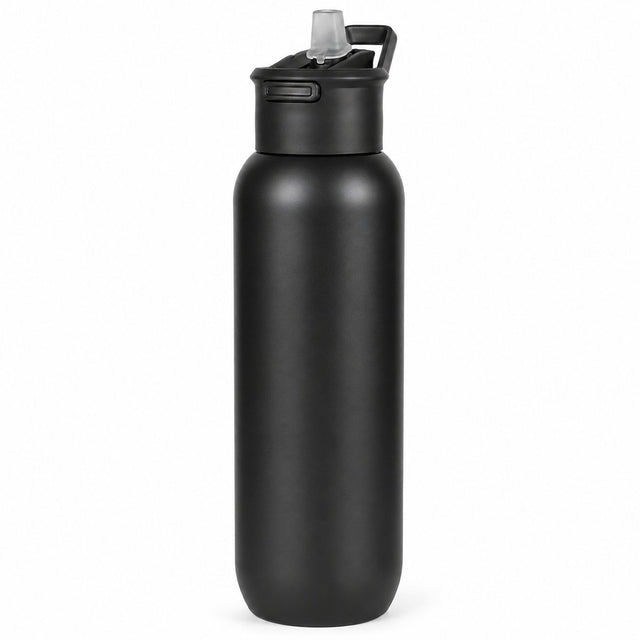 RVS bidon zwart 1000ml - My Green Deal