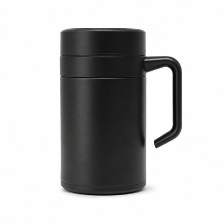 RVS koffiebeker to go 400ml Zwart - My Green Deal