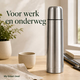 RVS Thermosfles (dubbelwandig) 750ml - My Green Deal