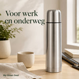 RVS Thermosfles (dubbelwandig) 500ml - My Green Deal