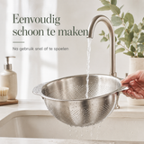 RVS Vergiet groot met pootjes
