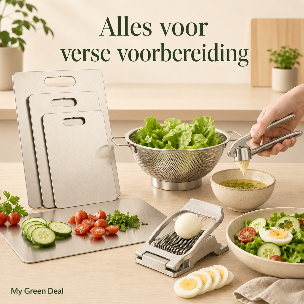RVS Voorbereidingsset 4-delig