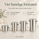 RVS Voorraadbussen Set – 4 stuks - My Green Deal