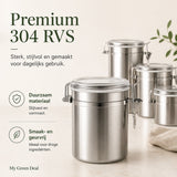 RVS Voorraadbussen Set – 4 stuks - My Green Deal