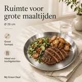 Luxe Grote RVS Borden Set (4-delig) - 26cm - My Green Deal