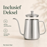 RVS Thee / Koffiekan zilver 600ml - My Green Deal