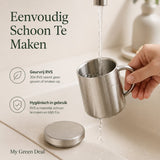 RVS isolerende Mok met Deksel – 220ml - My Green Deal