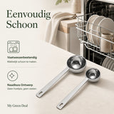 RVS Koffieschepjes Set – 2 stuks - My Green Deal