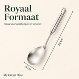 RVS Opscheplepel 33 cm - My Green Deal