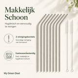 RVS Rietjes Set (8 - delig) - My Green Deal