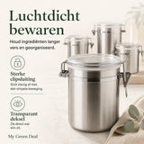 RVS Voorraadbussen Set – 4 stuks - My Green Deal