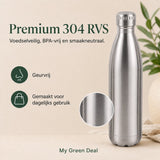 RVS Waterfles dubbelwandig 750ml - My Green Deal