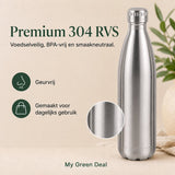 RVS Waterfles dubbelwandig 1000ml - My Green Deal