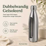 RVS Waterfles dubbelwandig 500ml - My Green Deal