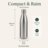 RVS Waterfles dubbelwandig 750ml - My Green Deal