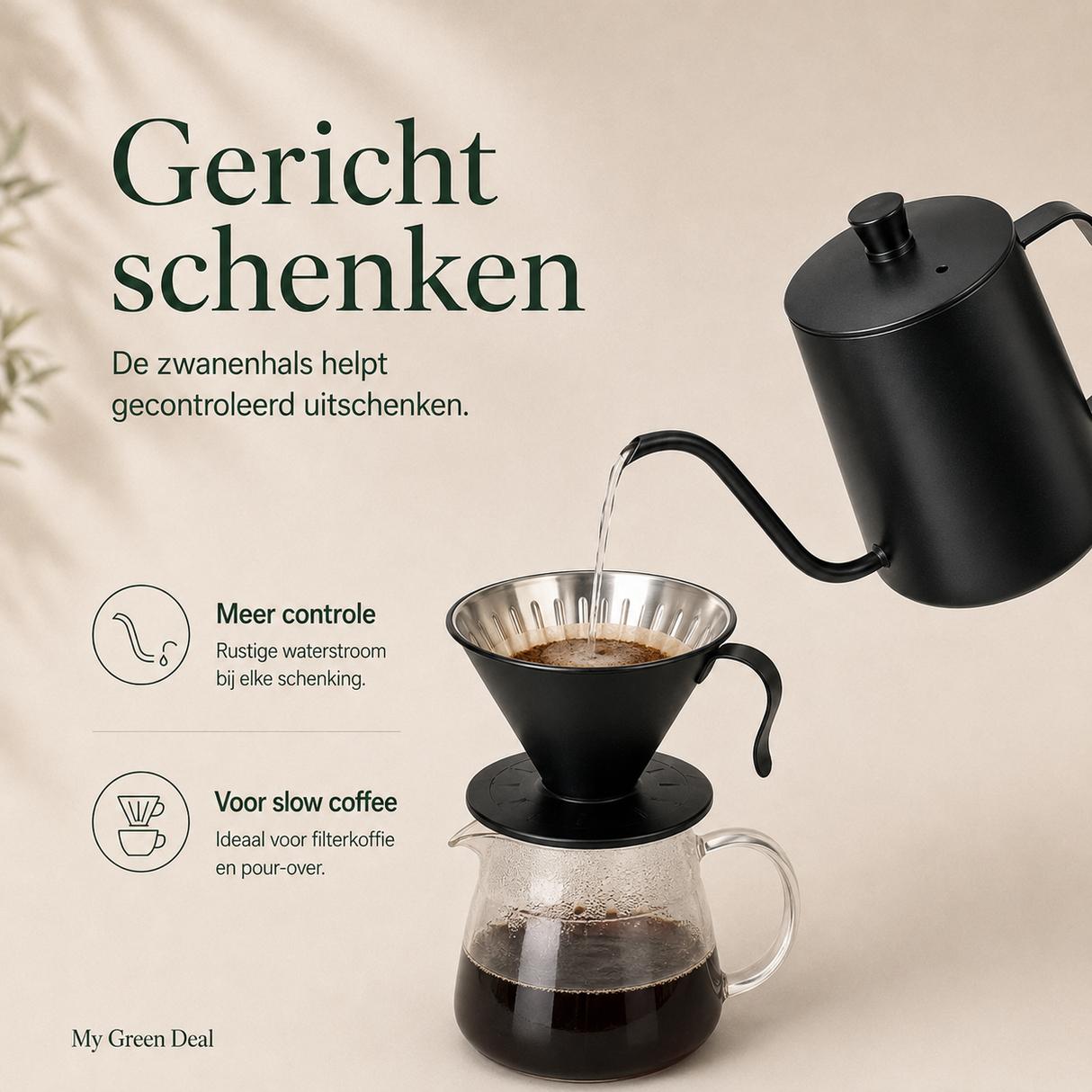 RVS koffiebundel XL - Zwart