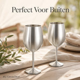 RVS Wijnglazen Set – Cocktailglazen 2 stuks - My Green Deal