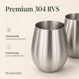 RVS Tumbler – Drinkbeker voor Wijn & Cocktails - My Green Deal