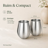 RVS Tumbler – Drinkbeker voor Wijn & Cocktails - My Green Deal