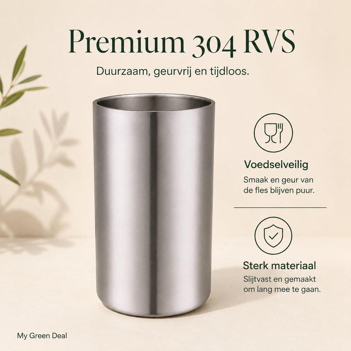 RVS Wijnkoeler 1,6L