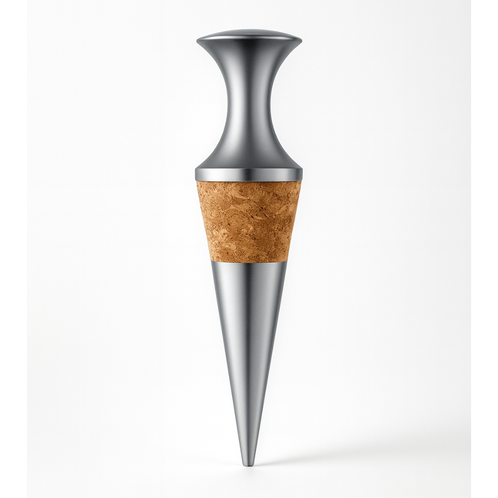 RVS wijnstopper