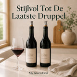 RVS Wijnstopper Vacuum met Kurk - My Green Deal