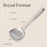 RVS Wokspatel 38 cm - My Green Deal