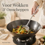 RVS Wokspatel 38 cm - My Green Deal