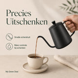 RVS koffiepot / Theepot Zwart 600ml - My Green Deal
