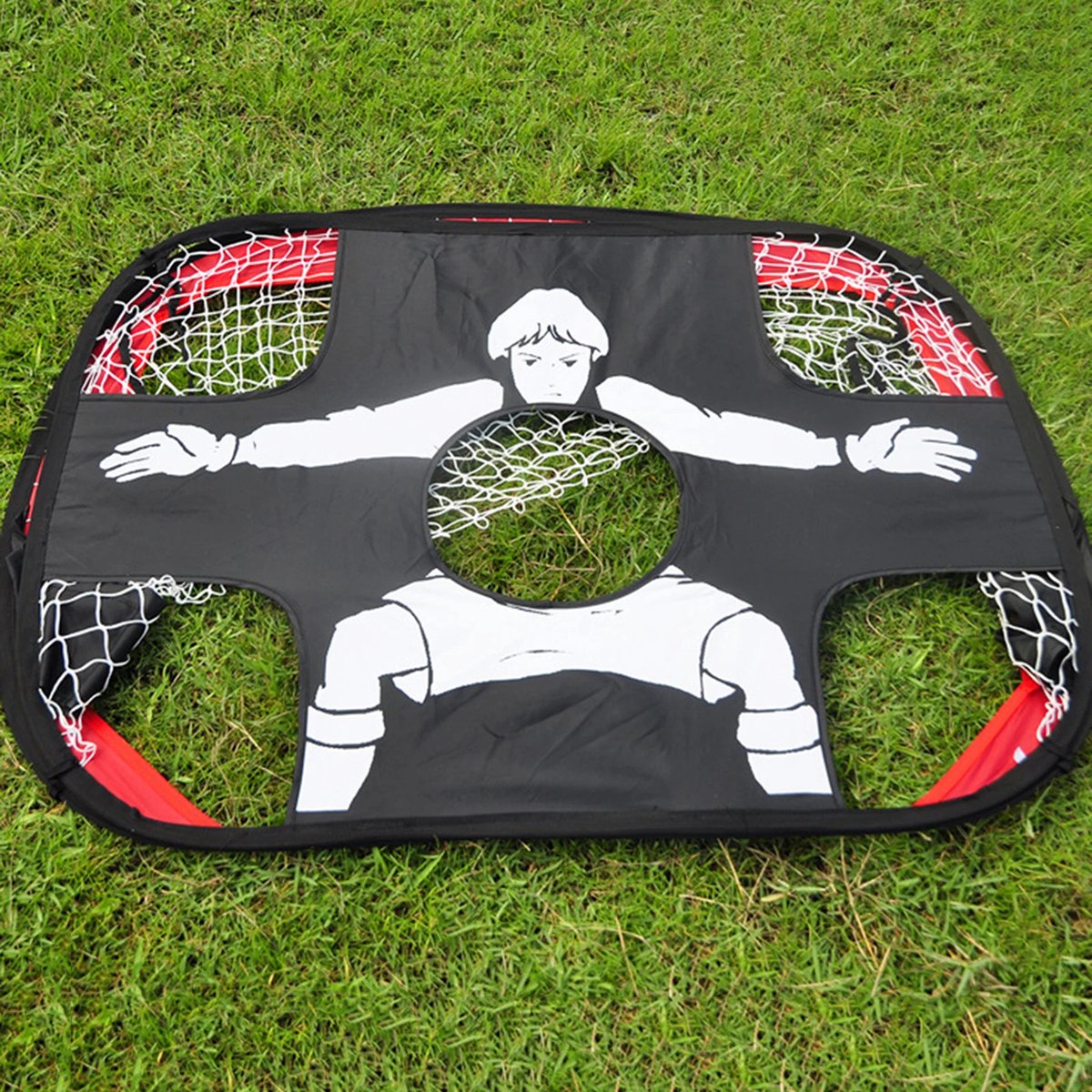 My Green Deal - Voetbaldoeltjes set van 2 - Voor Kinderen en Volwassenen - 110x80x80 cm - Inklapbaar - Opvouwbaar - Voetbalgoal - Voetbaldoel Groot image 9