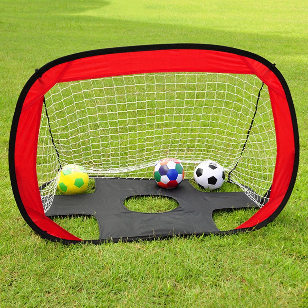 My Green Deal - Voetbaldoeltjes set van 2 - Voor Kinderen en Volwassenen - 110x80x80 cm - Inklapbaar - Opvouwbaar - Voetbalgoal - Voetbaldoel Groot image 7