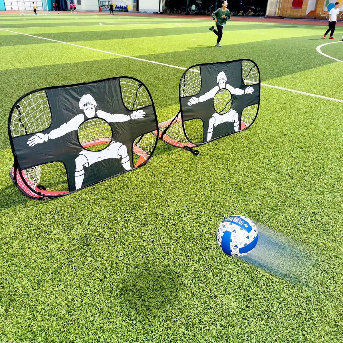 My Green Deal - Voetbaldoeltjes set van 2 - Voor Kinderen en Volwassenen - 110x80x80 cm - Inklapbaar - Opvouwbaar - Voetbalgoal - Voetbaldoel Groot image 5